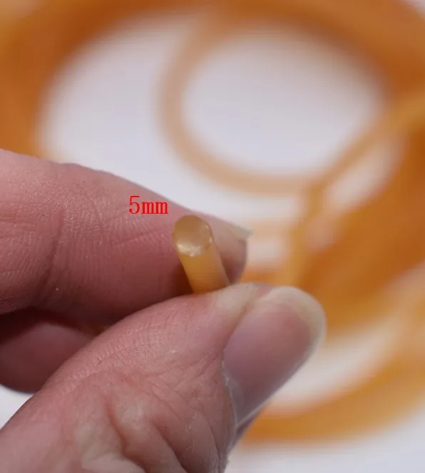 5MM 1M 1 метр диаметр 5-6 мм прочная эластичная резина(без отверстия) натуральный латексный трос для йоги используется для спортивных упражнений и фитнеса - Цвет: 5MM 1M