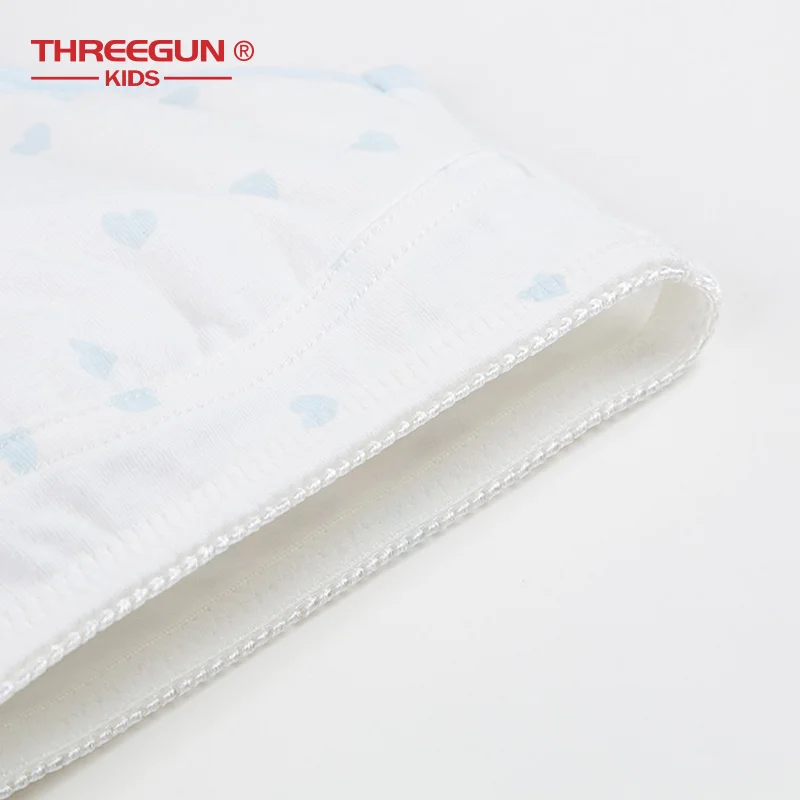 THREEGUN/детские спортивные бюстгальтеры для девочек нижнее белье из дышащего мягкого хлопка для подростков, Детские Лифчики для девочек 12-15 лет
