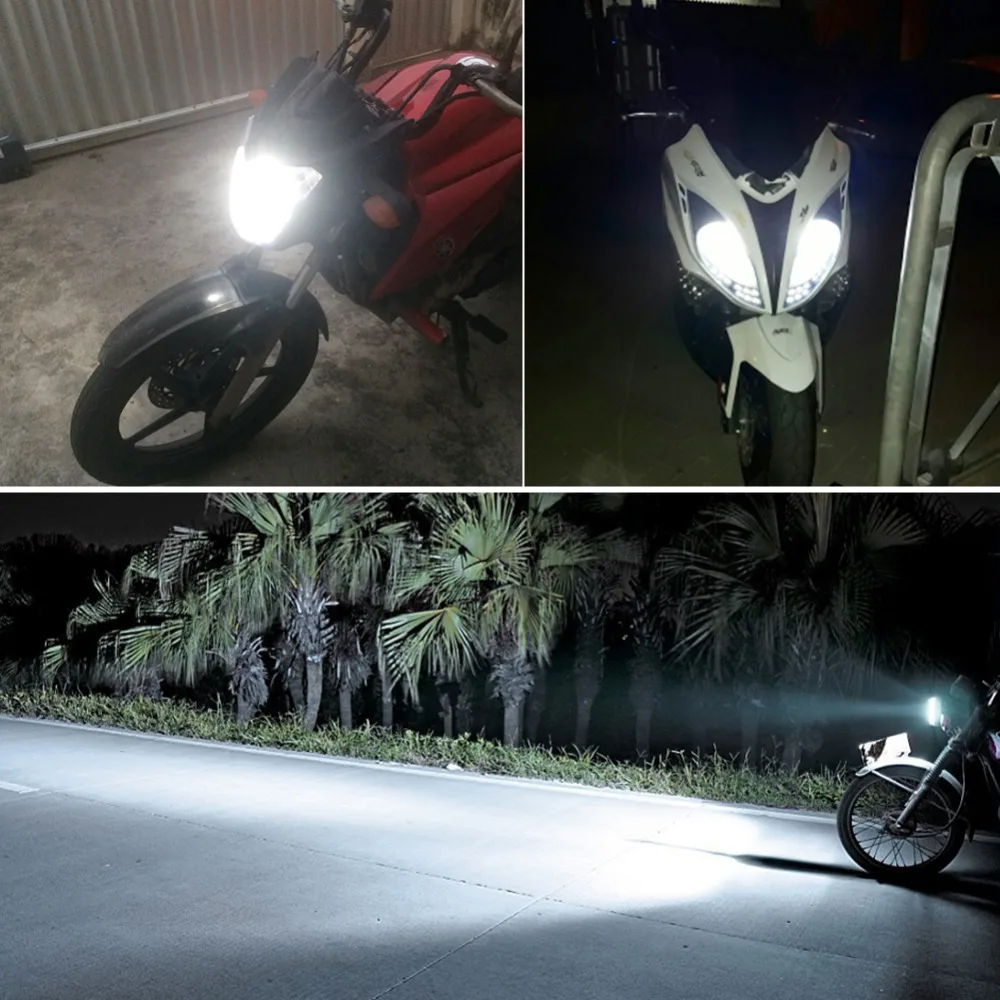VooVoo мотоцикл свет в сборе 1000LM 6000K 16W фары лампы Led мото скутер электрическая лампа