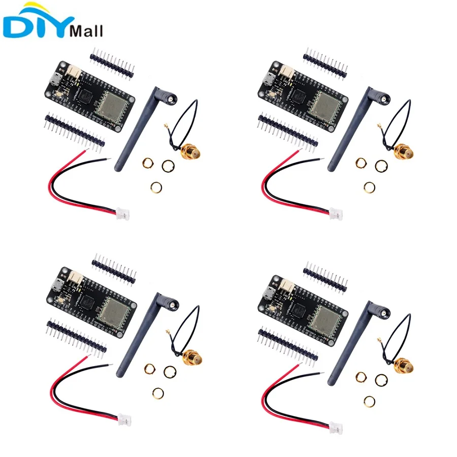 LoRa and Antenna-3 4 шт./лот LoRa32u4 II макетная плата 868 МГц 915 МГц Lora модуль IOT SX1276 HPD13 приемопередатчик Wi-Fi модуль антенны JST разъем - Комплект: LoRa and Antenna-3