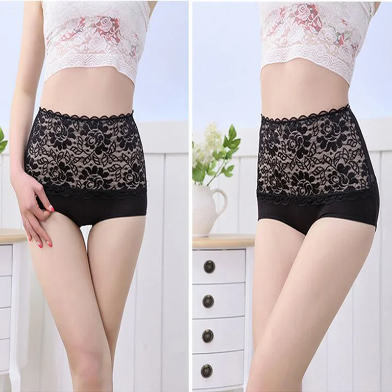 1 шт./лот модное красивое кружевное женское нижнее белье с высокой талией розами