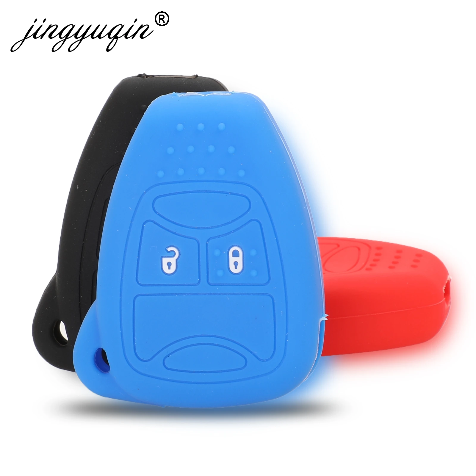 Jingyuqin Кремниевая модель для Jeep Wrangler Cherokee Chrysler Liberty Pacifica Sebring Aspen Magnum Charger Dodge|Футляр