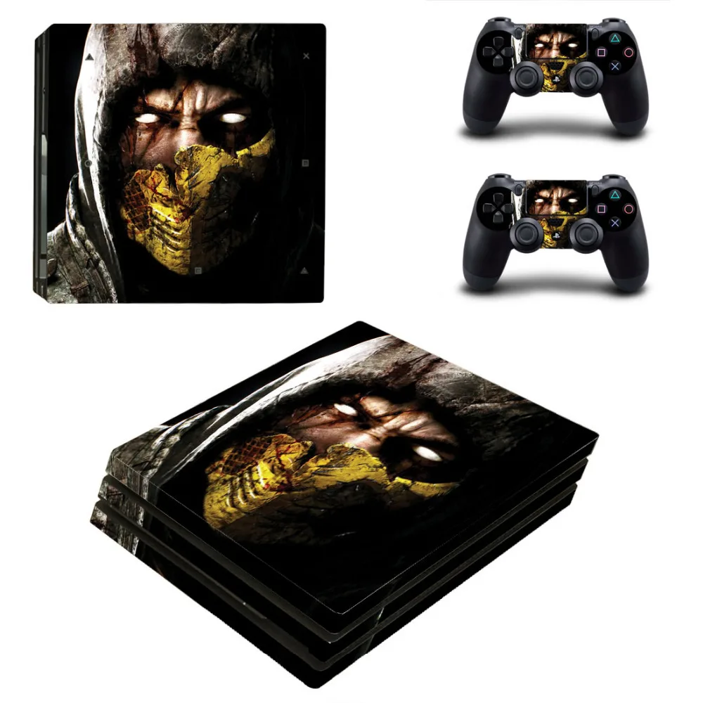 Игры Mortal Kombat PS4 Pro кожи Стикеры наклейка для Игровые приставки 4 консоли и 2