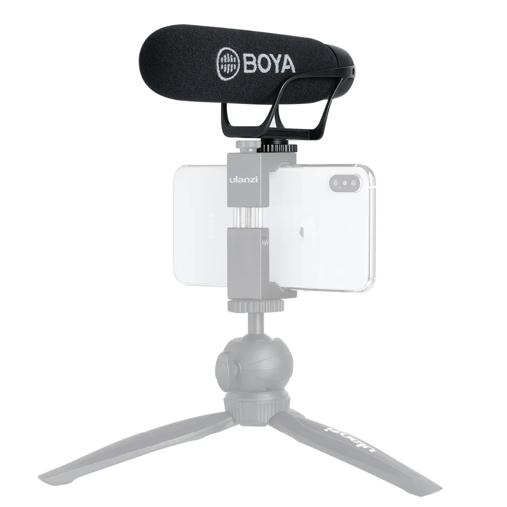 BOYA BY BM2 супер кардиоидный микрофон для xiaomi IOS iphone 7 8 X samsung Andrioid смартфон камера DSLR