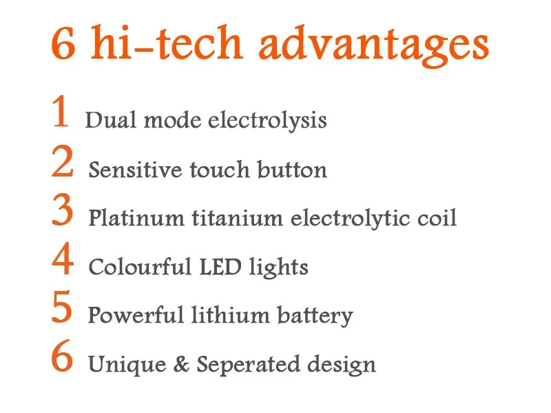 480ml Quality Hydrogen-Rich Water Cup Ionizer Maker/Generator TWO modes super antioxidants ORP hydrogen bottle
