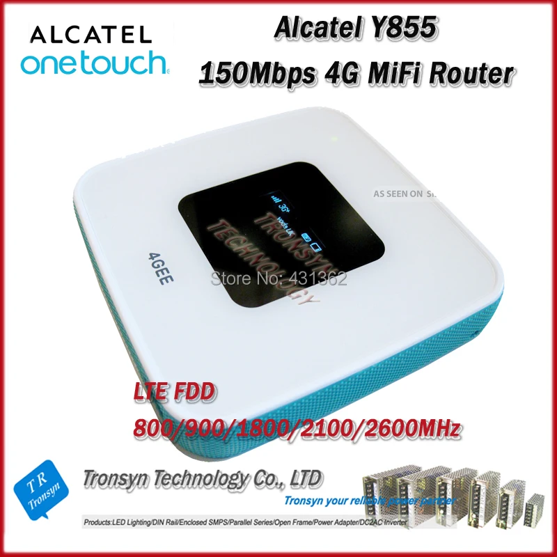 Оригинальный разблокированный LTE FDD 150 Мбит/с Alcatel One Touch Y855 4G MiFi роутер поддержка