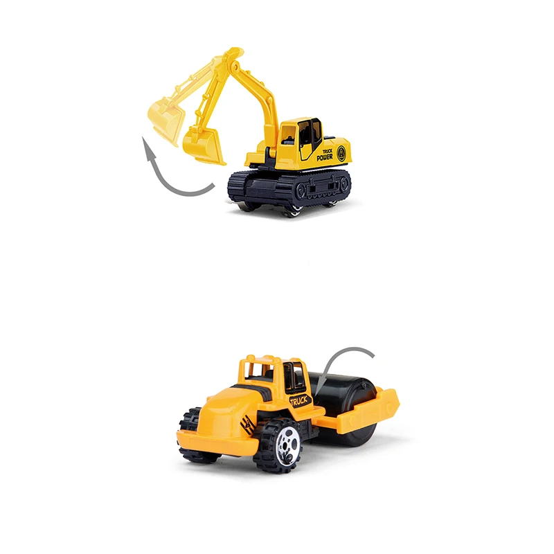 4 шт./компл. мини литья под давлением сплав инженерной автомобиль Diecasts трактор игрушечный автомобиль самосвал искусственные Классические игрушки Мини Подарок для мальчика