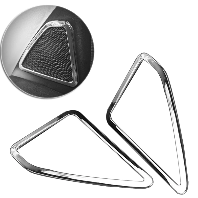 2 шт./комплект хромированная дверь стерео динамик края крышки стойки зеркала для