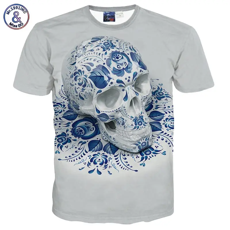 Мужская 3D футболка в стиле хип-хоп летняя Харадзюку С 3d принтом Монро/тигр/черепа
