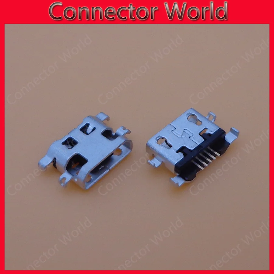 500 шт./лот для Alcatel 6035R Idol S 4033 4033D POP C3 micro usb коннектор зарядки штекер док-станции