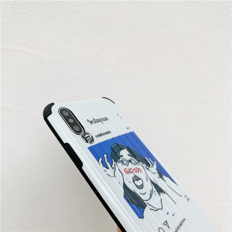 HYSOWENDLY Мода Instagram Забавная девушка багаж чехол для телефона iPhone X XR XS Max 6 6s 7 8 Plus