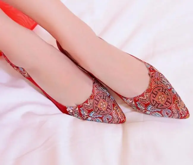 Chaussure Femme Элегантные свадебные женские туфли с вышивкой Zapatos Mujer Женские осенние