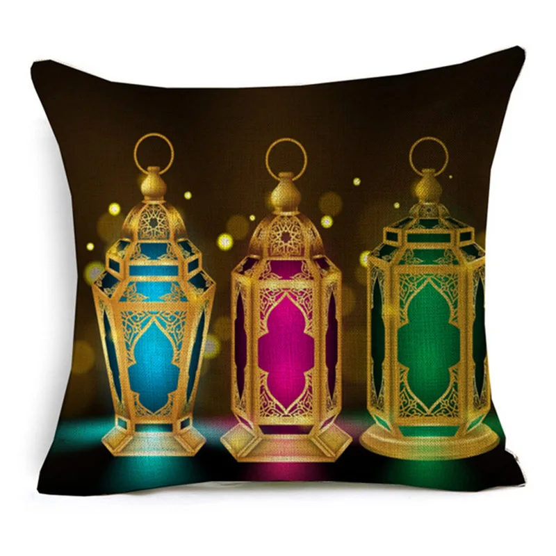 2019 Рамадан Карим подушка для фонарей крышка исламские фантастические красочные