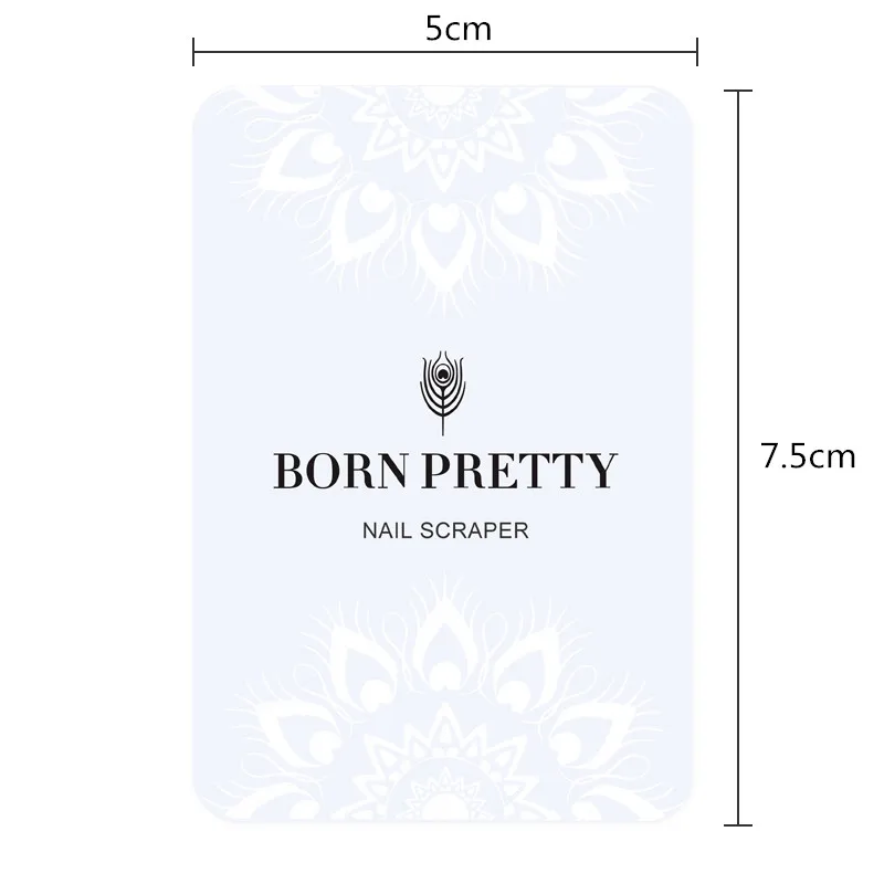 2 шт BORN PRETTY дизайн скребка для ногтей для штамповки ногтей искусство скребки штампы маникюрные инструменты