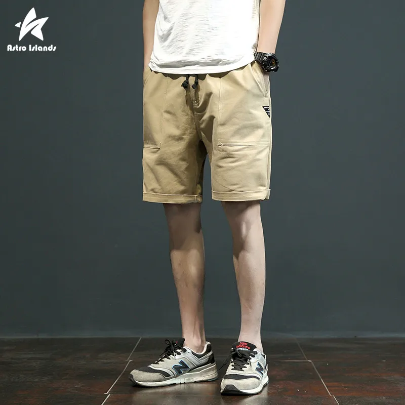 2017 Оригинальный Дизайн Мужские Шорты Хлопок Летние Повседневная Мода Твердые