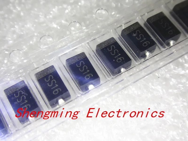 100 шт. SS16 SR160 SMA 60 в 1A SMD диод Шоттки | Электронные компоненты и принадлежности
