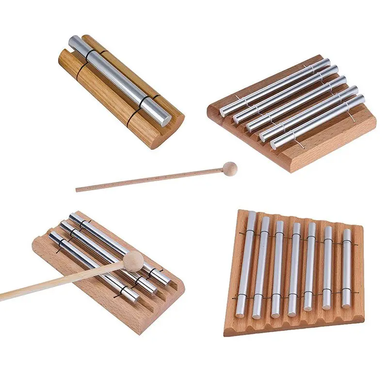 2 Pair Wood Mallets Percussion Sticks for Energy Chime Xylophone Block Glockenspiel and Bells |