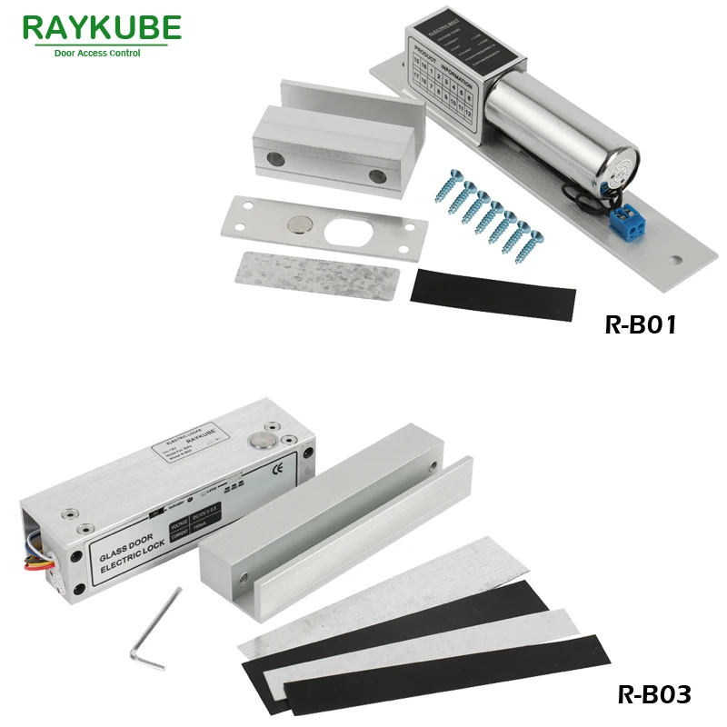 RAYKUBE комплект контроля доступа для дверей электрический замок с болтом +