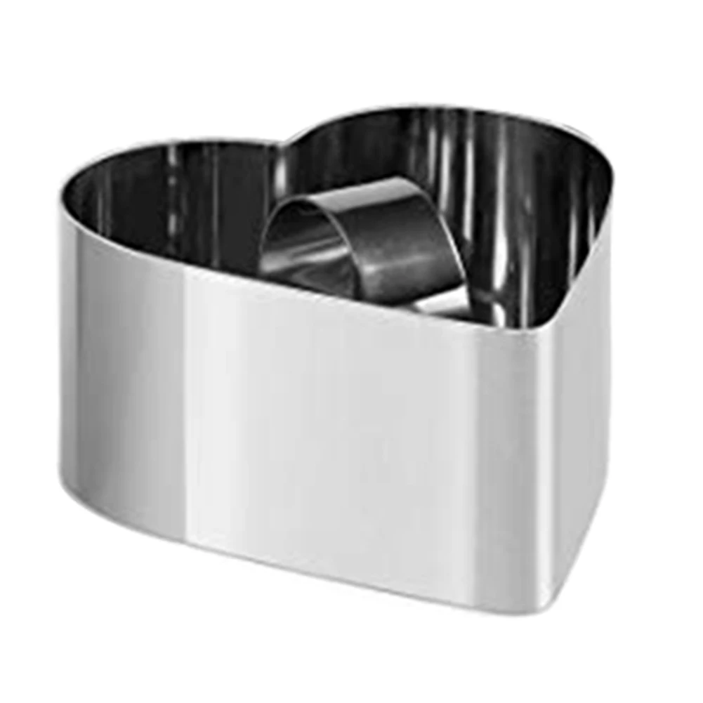 5 шт./компл. из нержавеющей стали Мусс Торта формочка для десерта круглое сердце