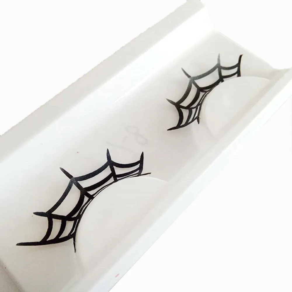 Пара Женские Накладные ресницы для Хэллоуина вечеринки макияжа красные