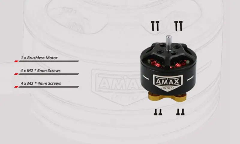 Новое поступление AMAXinno 1106 бесщеточный двигатель 4300/6300KV 2-4 S бесщеточный двигатель для RC Дрон FPV Racing 6,2g для RC Самолет с ДУ Дрон