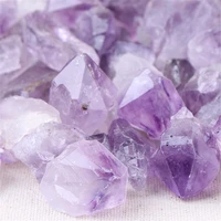 1pc natural amethysts diy jewelry material pendant necklace earrings quartz crystal stone crystal natural stones minerals stone