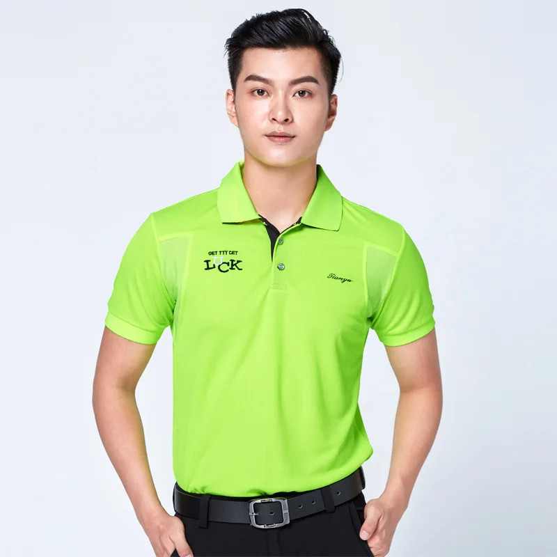 2020 одежда для гольфа Мужская футболка с коротким рукавом летняя дышащая