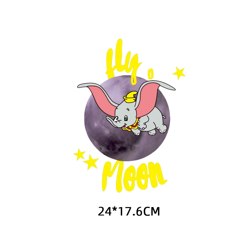 Термоклейкие Мультяшные нашивки Дамбо для детской одежды самодельная футболка