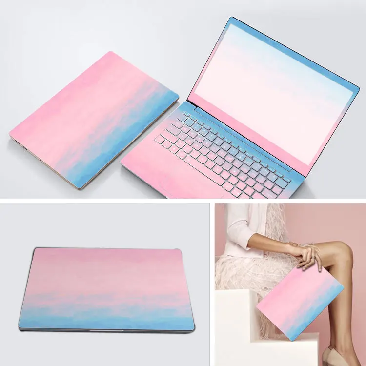 3-стороннее освещение ноутбук кожи Тетрадь Стикеры s для Xiaomi lenovo Dell Asus hp 14 15,6 дюймов наклейка на компьютер ноутбук Стикеры протектор чехол - Цвет: YA-176