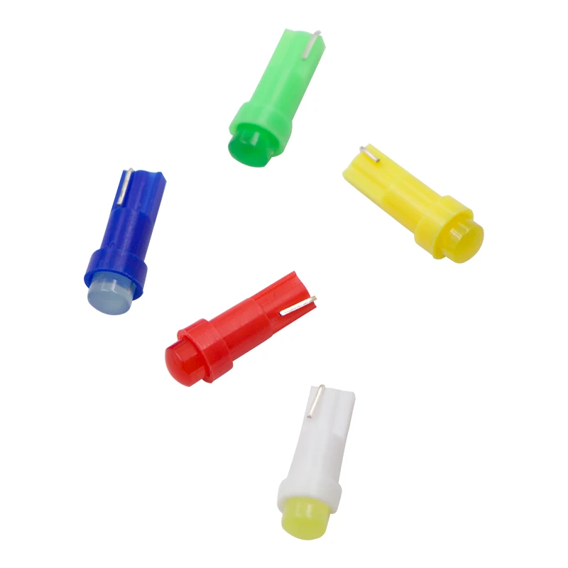 10 шт./лот T5 W1.2W светодиодный автомобильный боковый клин приборная панель