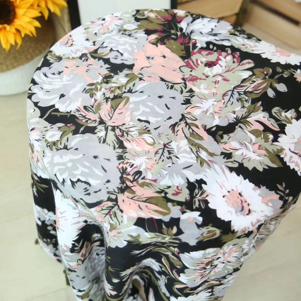 New arrival 2018 head scarf Spring style Muslim hijab flower print shawls and scarves floral viscose shawl wrap |