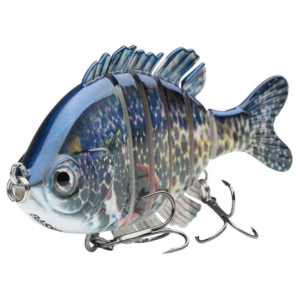 Липтический Пловцы мульти соединенный Panfish Bluegill плавающие приманки с твердой