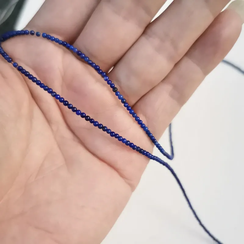 lapis lazuli Натуральный камень кварц Лазурит гранатовый Кристалл Агаты круглые свободные бусины 2 мм 3 мм для самостоятельного изготовления ювелирных изделий браслет аксессуары - Цвет: lapis lazuli