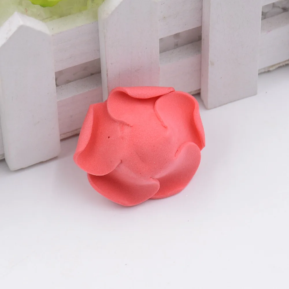 30 шт 4 см пена роза искусственный цветок PE розы головки для diy Свадебные украшения искусственный цветок Роза аксессуары для скрапбукинга