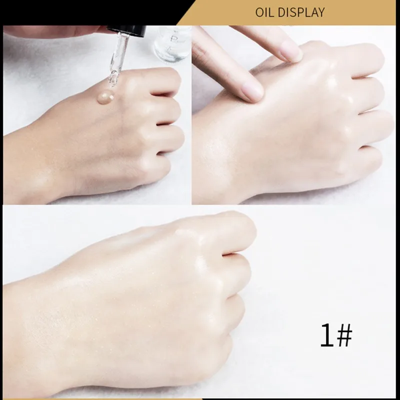 

pudaier 24K Gold Face Brighten Make Up Primer Liquid Cosmetics Waterproof Easy to Absorb Moisturizer Essence Makeup Primer