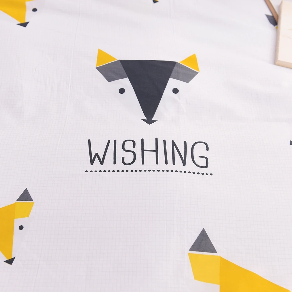 Мультфильм Постельное бельё постельное белье хлопок крышка лиса Постельные