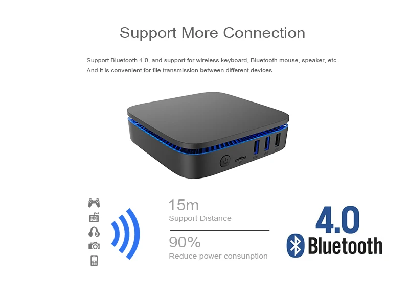Unistorm AK1 Win10 Мини ПК Intel Apollo Lake Celeron J3455 4G/32G BT4.0 5,8G wifi 4K HDMI 2,0 Windows 10 tv Box Поддержка 2,5 ''HDD