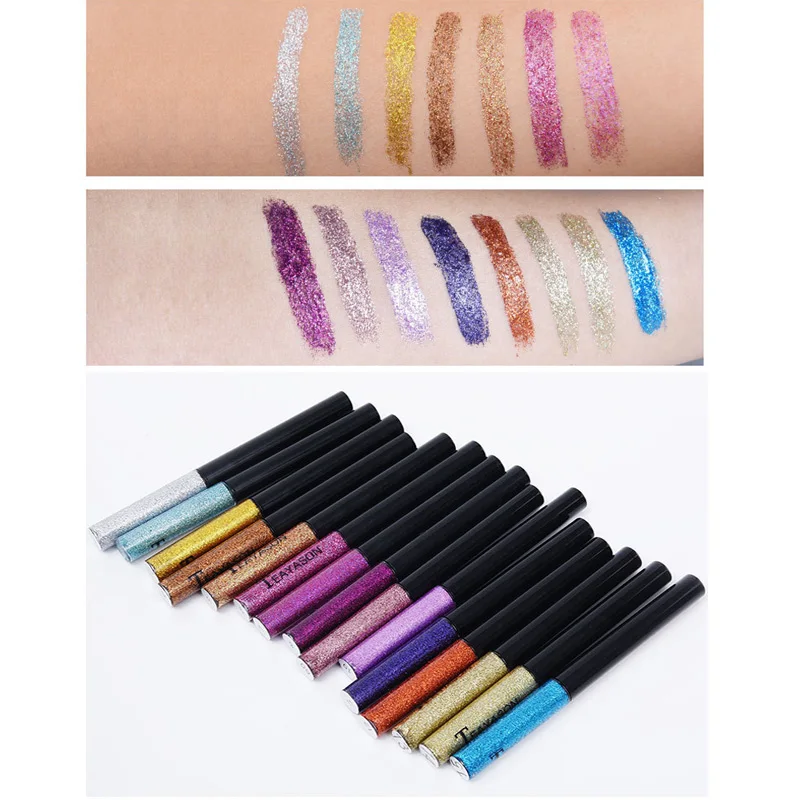 Сияющая жидкая подводка для глаз Иллюзия Блестящие Блестки волшебный цвет