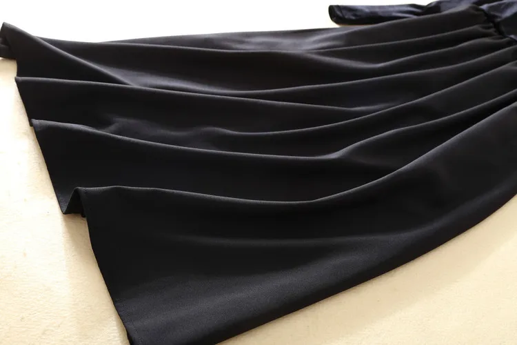 

Runway Luxury Designer Brand Dress for Women Elegant Vintage Velvet Long Sleeve Black Long Dresss