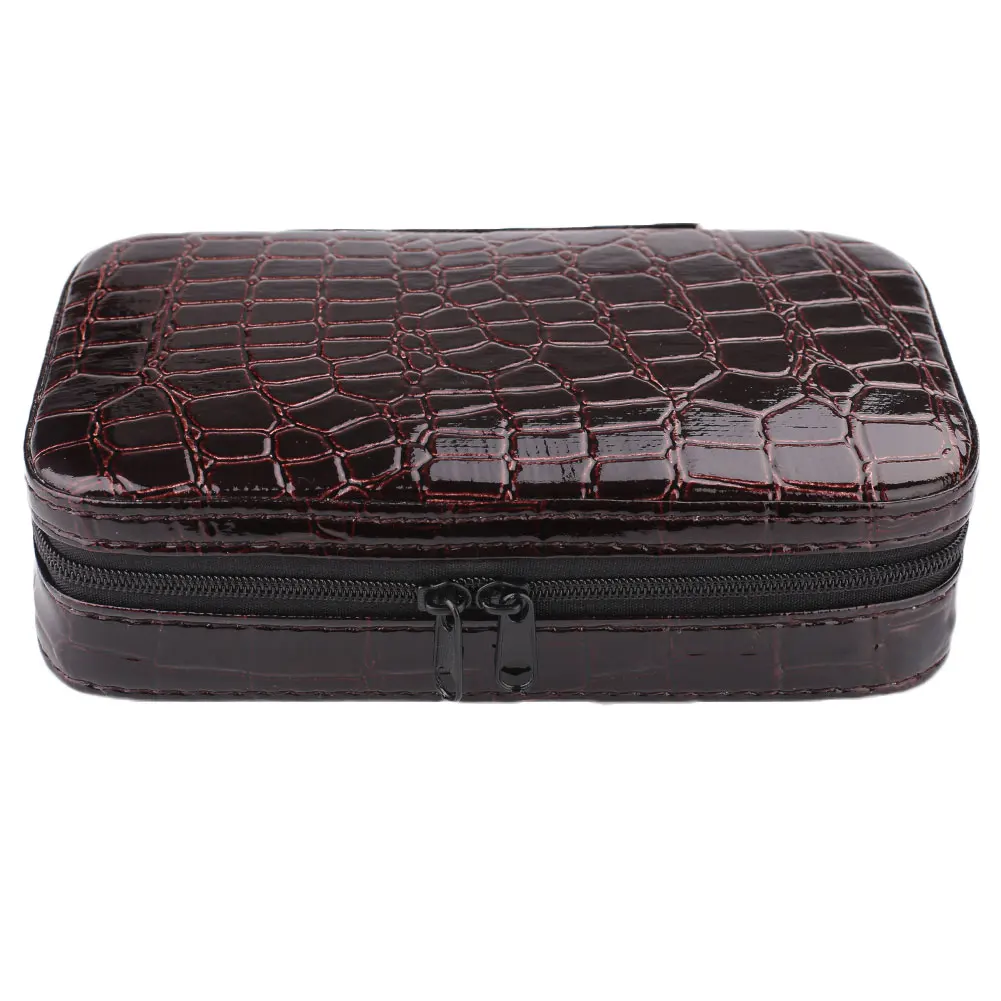 msmask 4x8 32bottle Carrying Holder Portable Travel Nail Polish Organizer Pu Leather Shelves |