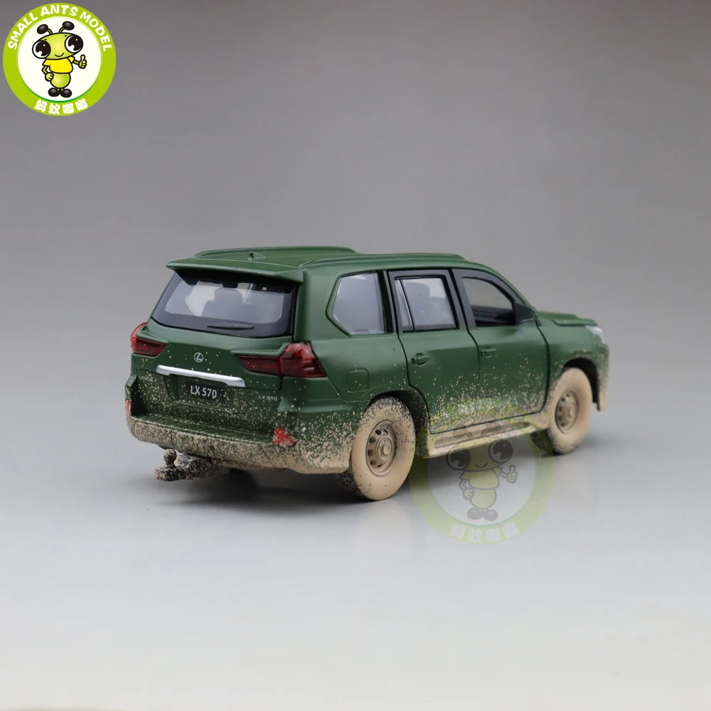1/32 JACKIEKIM LX570 SUV литая под давлением Модель автомобиля игрушки для детей звуковое освещение вытяжной автомобиль подарок для мальчиков и девочек