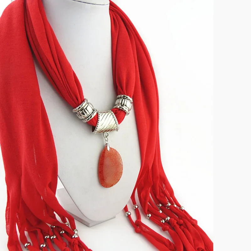 Женский шарф RUNMEIFA чистый полиэфир цвета украшения для тела |