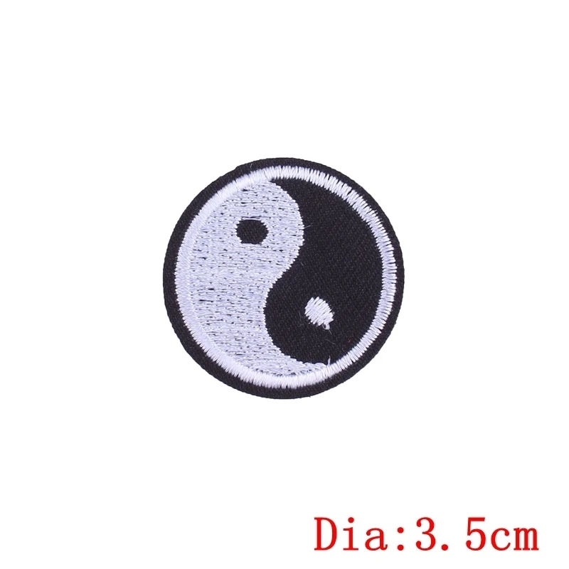 Затуплённый Prajna нашивка на молнии вышивка железа на нашивки значки куртка полоса на одежду для обуви мешок DIY украшения швейная аппликация - Цвет: Затуплённый