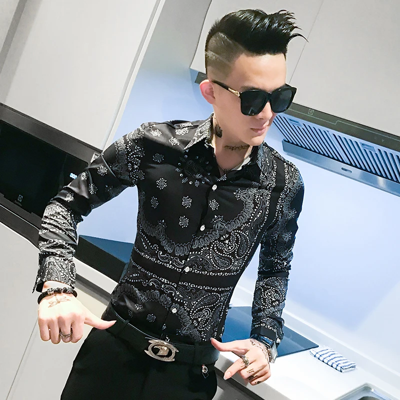 Camisa masculina осень мужские рубашки с длинным рукавом стройная фигура chemise homme на