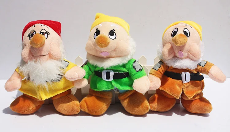 Мягкие игрушки Белоснежка и семь гномов 8 шт./компл. плюшевые Принцесса 20 см ~ 28