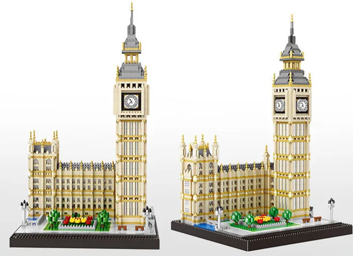 

3600PCS Small particles Famous Building Mini Block Big Ben Brick Block Toys Compatible with all brand