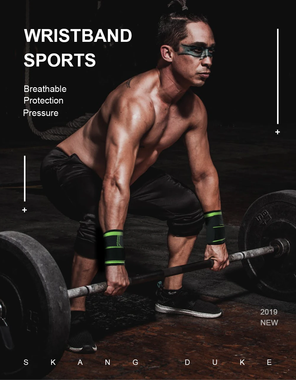 Поддержка запястья Тренажерный зал Crossfit Powerlifting Бодибилдинг Тяжелая атлетика тренировочные перчатки для занятий тяжелой атлетикой поддержка запястья эластичная повязка
