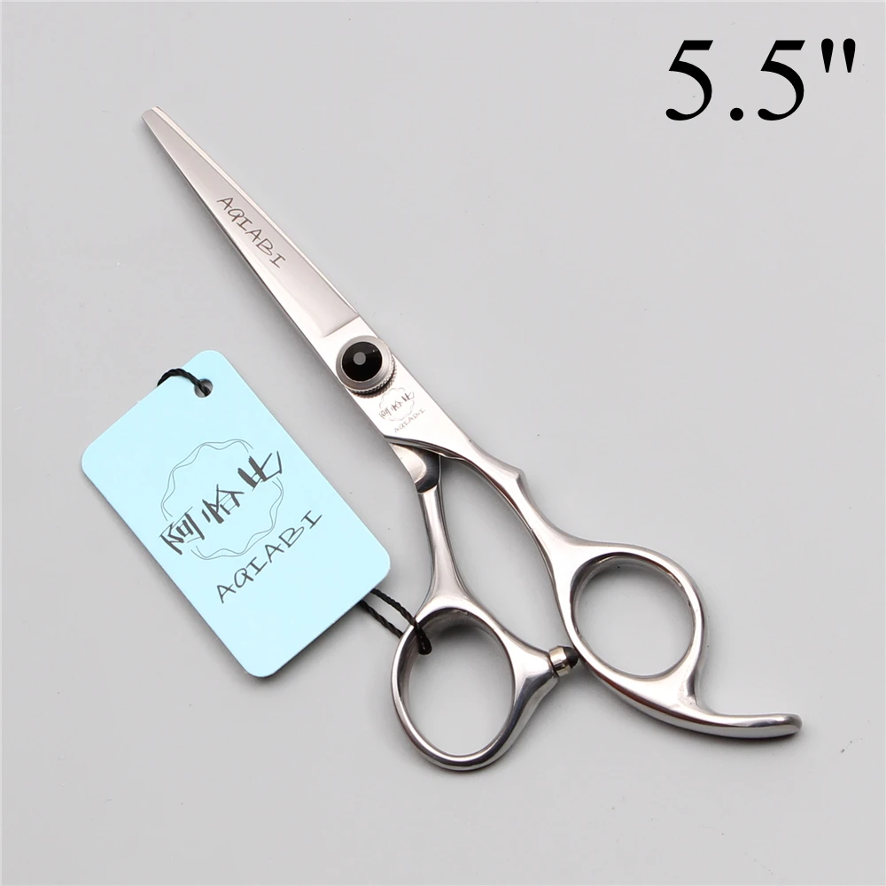 5 &quot6 0&quot Япония 440C AQIABI Парикмахерские ножницы обычные Ножницы Профессиональные