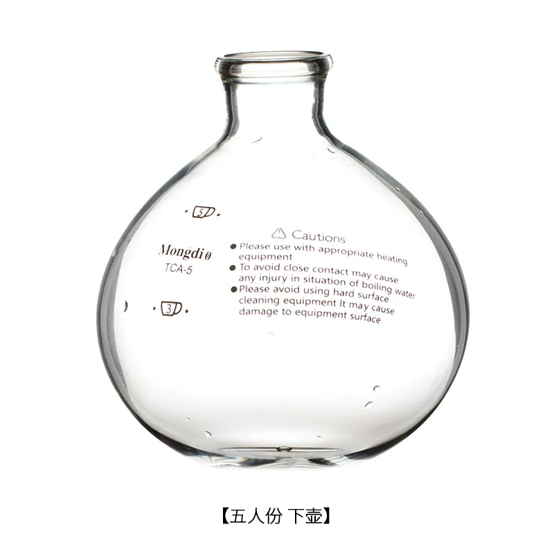 Syphon кофеварка фильтр верхняя чаша заменить нижняя чаша Шар под тканью фильтр кофе сифон Аксессуары горшок TCA3/5cup - Цвет: 5-cup Bottom Bowl