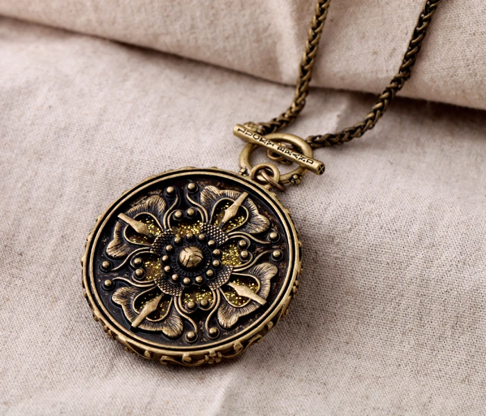 Круглое ожерелье из смолы в стиле ретро с леопардовым принтом античное длинное